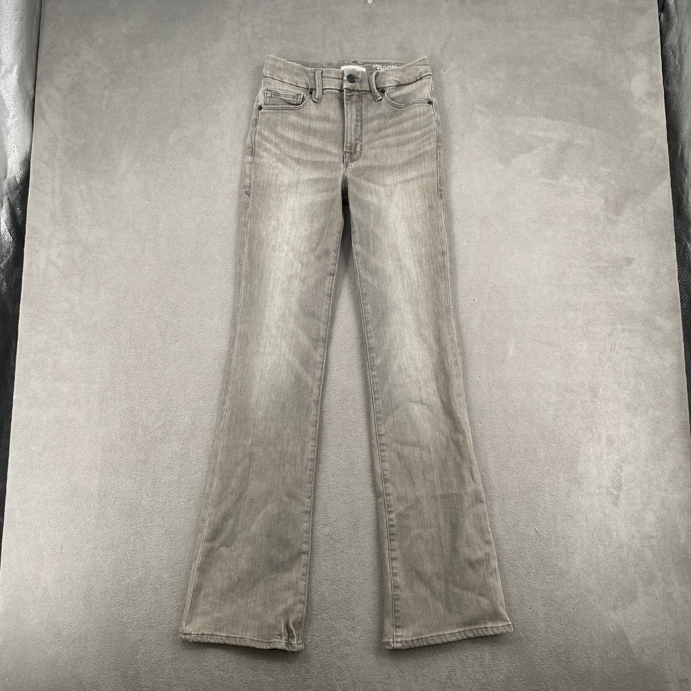 Good American Good Classic Bootcut Jeans Gray High Rise Size 0/25